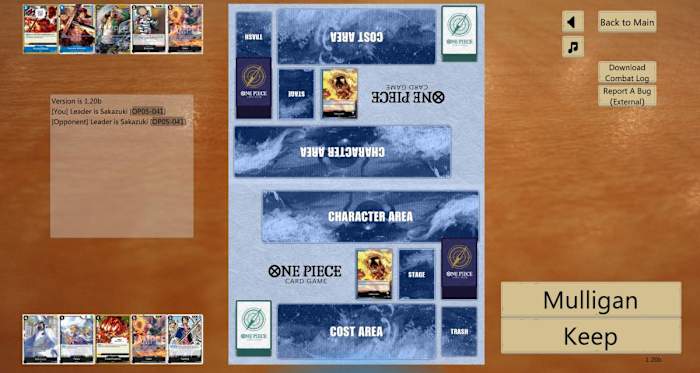 Screenshot from OPTCG sim